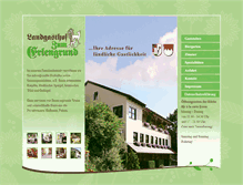 Tablet Screenshot of landgasthof-zum-erlengrund.de